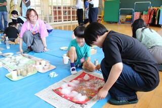 三成幼稚園での造形活動2