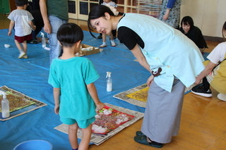 三成幼稚園での造形活動4