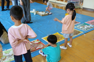 三成幼稚園での造形活動5