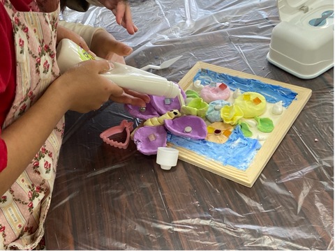 子どもワークショップ第1弾【でこぼこの絵を作ろう！！】」を開催しま